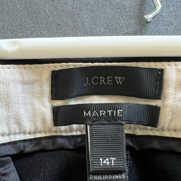 J. Crew Martie black wool blend dress pants. Size 14  Tall. Like new condition. - Picture 3 of 3
